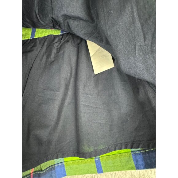 Hollister Womens Plaid Mini Skirt Green/Blue Sz 1 Preppy CottonBlend Lightweight - Picture 13 of 15